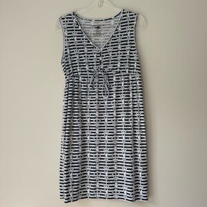 Disney Navy and White Anchor Dress